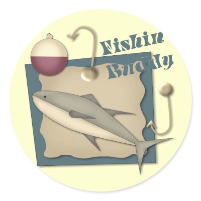 Kids Fishing T Shirts and Kids Fishing Gifts Round Sticker by kids_tshirts