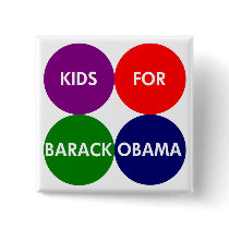 Kids for Barack Obama Circles of Color Button by irregulargoods Kids for Barack Obama Circles of Color Button