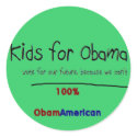Kids for Obama sticker