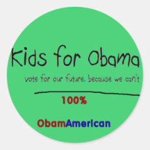 Kids for Obama sticker