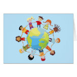 Kids for world peace card