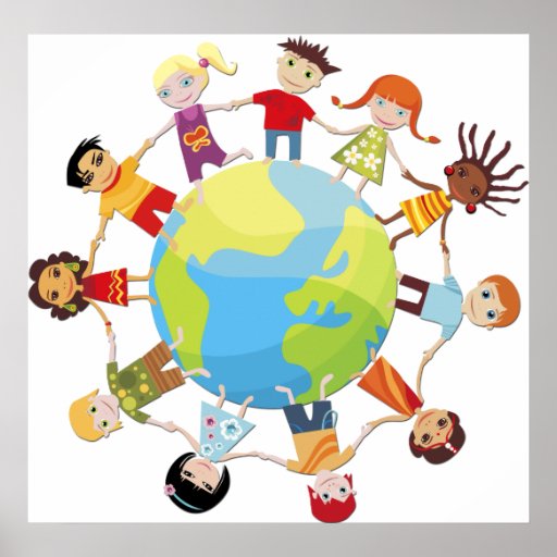 Kids for world peace print