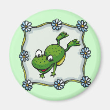 Kids Frog T Shirts and Kids Frog Gift Fridge Magnets
