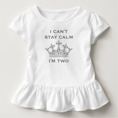 Kids Funny 2nd Birthday Can't Stay Calm I'm Two V4 Shirts