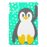 Kids girls penguin name aqua ipad mini case
