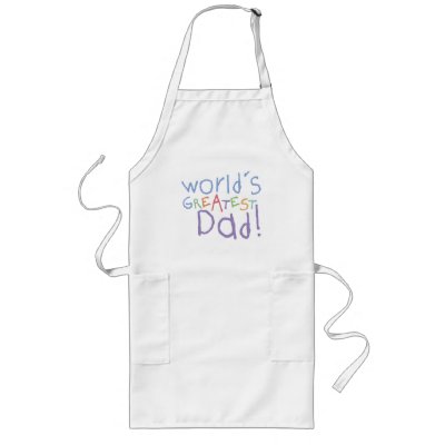 Kids Greatest Dad Long BBQ Apron by koncepts