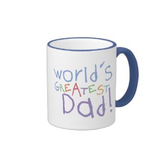 Kids Greatest Dad Ringer Mug