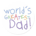 Kids Greatest Dad Sticker
