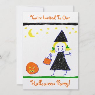 Kids Party Invitations on Party Halloween Party Invitation Kids Halloween Party Invitation