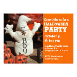 Kids Halloween Party Invitation Ghost Boo