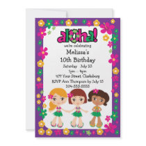 Kids Hawaiian Luau Announcement