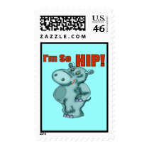 Kids HippopotamusT Shirts and Gifts Postage Stamps