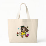 Kids Hula Hoop Girl Tote Bag