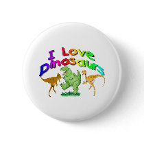 Kids "I Love Dinosaurs" gifts buttons