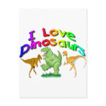 Kids "I Love Dinosaurs" gifts Post Cards