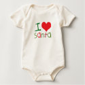 Kids I Love Santa Infant Organic Creeper t-shirts