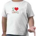 Kids I Love Santa Toddler T-Shirt