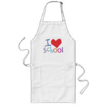 Kids I Love School aprons