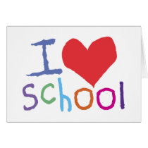 Kids I Love School cards