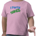 Kids I Party Naked T Shirt by kids_tshirts Kids I Party Naked T Shirt