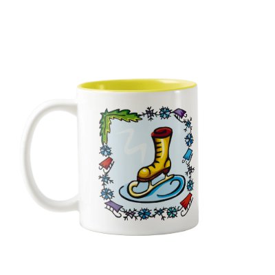Kids Ice Skating T Shirts and Kids Gifts Coffee Mug by kids_tshirts