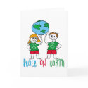 Kids Illustration Peace on Earth card