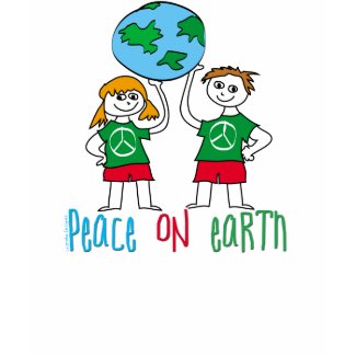 Kids Illustration Peace on Earth shirt