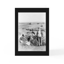 Kids in a Hay Field in Russia 1895 cards