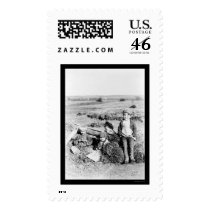 Kids in a Hay Field in Russia 1895 postage