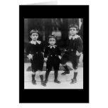 Kids in Little Lord Fauntleroy Suits 1914 Greeting Cards