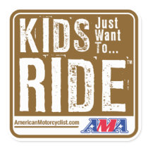 Kids Just Want To Ride stickers