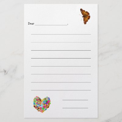 Kid&#39;s Lined Note Paper Personalized Stationery by pamdicar