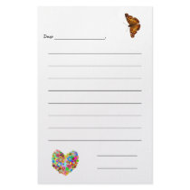 Kid's Lined Note Paper Personalized Stationery