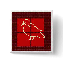 KIDS Love Birds - Rainbow Rounds n Squares Pin
