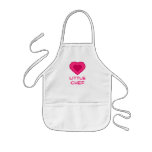 Kids love heart apron