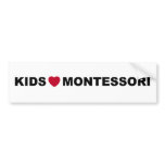 Kids Love Montessori Bumper Sticker