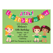 Kids Luau Announcement