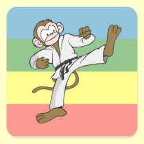 Kids martial arts sticker stickers