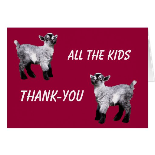 kids-miniature-goat-thank-you-card-zazzle