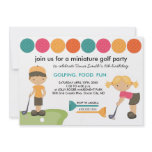 Kids' Miniature Golf Birthday Party Invitations