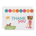 Kids' Miniature Golf Birthday Thank You's Invite