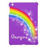 Kids named colorful rainbow purple ipad mini iPad mini case