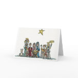 kids nativity scene cards