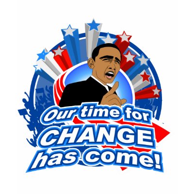 Kids Obama "time for CHANGE" shirt by onthehanger