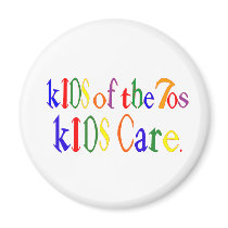 Kids of the 70's kIDS Care Fridge Magnet
