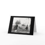 Kids on a Goat Cart at the White House 1890 Greeting Cards
