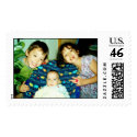 kids on a stamp