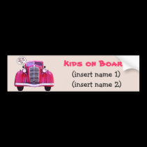 Kids on Board bumper stickers