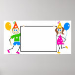 Kids Party Sign Posters