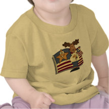 Kids Patriotic Moose T Shirts and Gifts